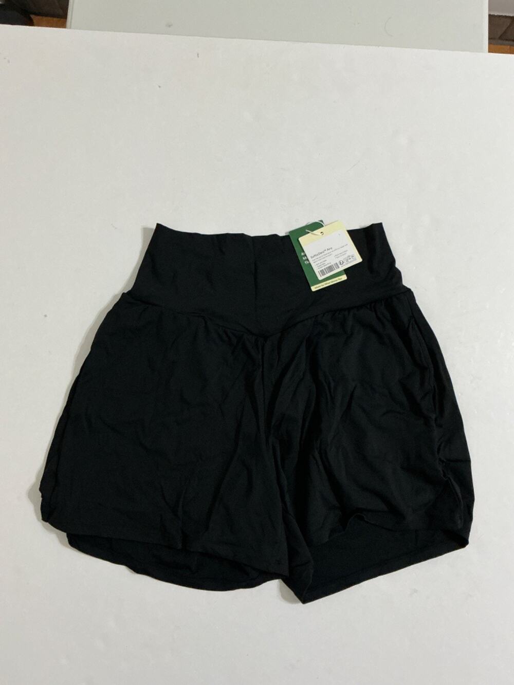 Halara Women's L Black SoftlyZero Airy High Waisted Flowy Athletic Shorts NWT